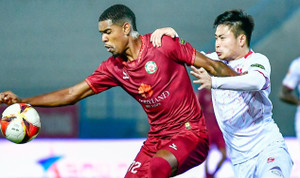 Quy Nhơn Bình Định thắng trận thứ 3 liên tiếp, lên ngôi nhì bảng V.League