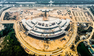 Dự án Bảo tàng Lịch sử Quân sự Việt Nam 2.500 tỷ đồng nhìn từ flycam