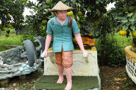 Chế tác chậu trồng bưởi hình thù kỳ lạ, giá trăm triệu phục vụ khách chơi Tết