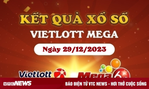 Kết quả xổ số Vietlott ngày 29/12/2023 - Vietlott Mega 6/45 29/12