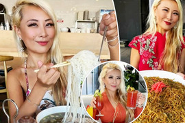 Ăn 100 bánh bao trong 10 phút, 100 đĩa sushi trong 35 phút, cô gái kiếm bộn tiền