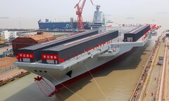 Bị lộ hình ảnh mật tàu sân bay Phúc Kiến, Trung Quốc cảnh báo mạnh mẽ