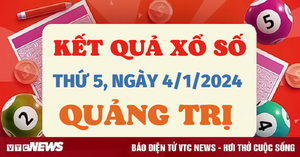 Kết quả xổ số Quảng Trị hôm nay 4/1 - XSQT 4/1/2024