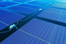 Nhà máy quang điện khổng lồ của Trung Quốc, rộng tương đương 1.300 sân bóng đá