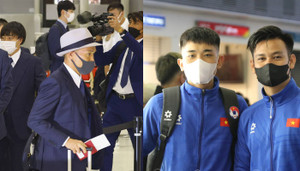 Hình ảnh đối lập giữa tuyển Việt Nam và Nhật Bản khiến dân mạng tranh cãi