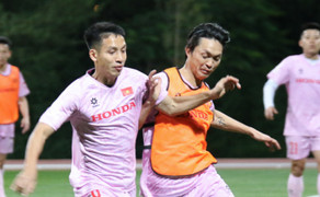 Tuấn Anh trở lại tập luyện cùng đội tuyển Việt Nam