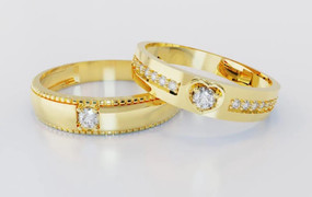 Nhẫn cưới vàng 18K giá bao nhiêu?
