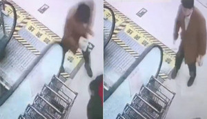 Kính thang cuốn vừa chạm đã vỡ tan, siêu thị trả giá đắt khi 'bắt đền' khách 