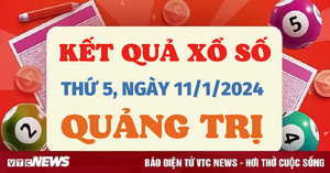 XSQT 11/1 - Kết quả xổ số Quảng Trị hôm nay 11/1/2024