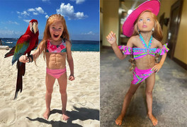 Cô bé 7 tuổi gây kinh ngạc bởi cơ bụng 6 múi cuồn cuộn