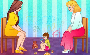 Đố bạn đoán trong 20 giây: Ai là mẹ của đứa trẻ?