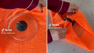 Mẹo làm sạch sofa bằng vung nồi