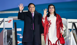 Thủ tướng đến Thụy Sỹ, bắt đầu các hoạt động tại Hội nghị WEF Davos