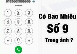 Có bao nhiêu số 9 trong hình?