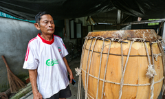 Làng làm trống cổ truyền đứng trước nỗi lo 'mất Tết'