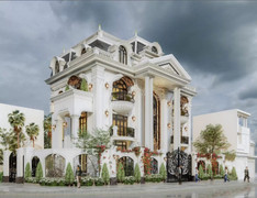 Những mẫu thiết kế biệt thự mái Mansard sang trọng