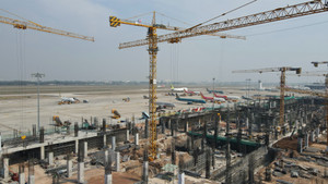 Thi công xuyên Tết dự án 'thành phố hàng không' hiện đại nhất Việt Nam 