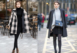 Cách phối đồ với quần tất đen