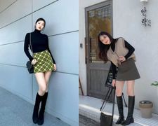 Kiểu trang phục phù hợp để diện khi đi boots cao cổ