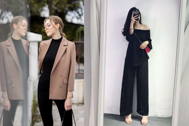 Chỉ mất 3 phút để phối quần đen với áo mùa đông chuẩn chỉnh