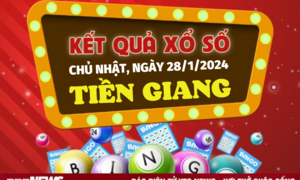 XSTG 28/1/2024 - Kết quả xổ số Tiền Giang hôm nay 28/1