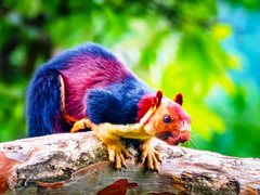 Loài sóc có bộ lông loè loẹt, lớn nhất thế giới vừa được Guinness vinh danh