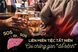 Liên miên tiệc tất niên - Coi chừng gan 'đổ bệnh'