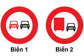 Biển nào cấm xe tải vượt?