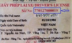 Ý nghĩa mã số trên giấy phép lái xe