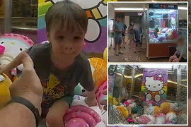 Giải cứu cậu bé 3 tuổi mắc kẹt trong máy gắp thú 