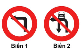 Biển nào cấm ô tô rẽ trái?