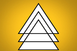 Bạn nhìn thấy 6 hay 8 hình tam giác?