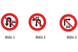 Biển nào cấm ô tô quay đầu?