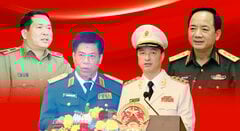 Các sỹ quan công an, quân đội được thăng hàm cấp tướng trong năm 2023