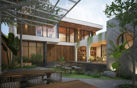 Mẫu nhà ở kết hợp quán cafe sân vườn được nhiều người yêu thích