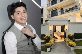 Biệt thự 20 tỷ đồng ngập tràn sắc hoa đón Tết của Noo Phước Thịnh