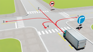 Ô tô tải được đi những hướng nào?