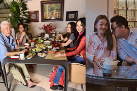 Sao Việt 10/2: Hồng Nhung đón Tết tại biệt thự mới, Thanh Hằng quấn quýt chồng