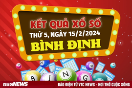 XSBDI 15/2/2024 - Kết quả xổ số Bình Định hôm nay 15/2