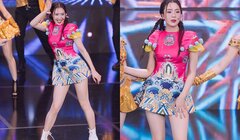 Hồng Diễm bỏ hình ảnh 'nữ thần', diện váy ngắn nhảy hết mình trên sóng VTV