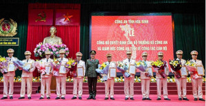 Điều động, bổ nhiệm nhiều cán bộ chủ chốt Công an tỉnh Hoà Bình