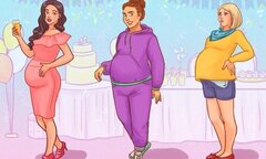 Thử thách 10 giây tìm ra người phụ nữ giả vờ mang thai