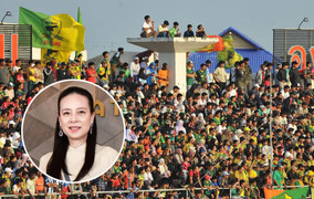 Sân bóng hạng 3 của Thái Lan đông khán giả hơn cả V.League