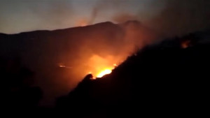 Huy động 450 người dập đám cháy rừng tại Vườn Quốc gia Hoàng Liên 