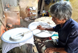 Nghề làm bánh tráng Túy Loan Đà Nẵng là di sản văn hóa phi vật thể quốc gia