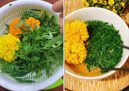 Trend ăn bông vạn thọ cùng mỳ tôm rầm rộ trên TikTok 