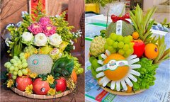 Những mâm ngũ quả đắt đỏ cúng rằm tháng Giêng