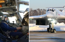 Tổng thống Putin lái máy bay ném bom hiện đại nhất của Nga