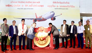 Vietjet khai trương đường bay kết nối TP.HCM với Viêng Chăn