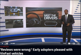 Đài truyền hình Mỹ bất ngờ với sức hút của xe điện VinFast